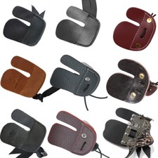 Protezione linguetta dita tiro con l'arco in pelle di mucca fr arco ricurvo caccia mano destra