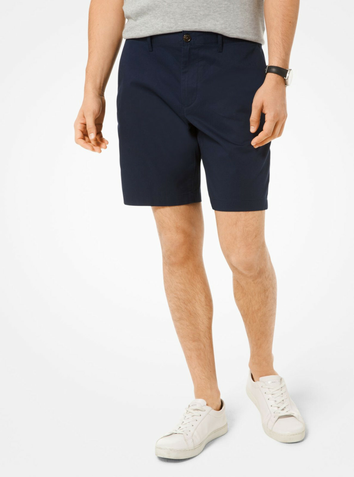 Michael Kors Mens Washed Poplin Shorts Color Midnight Sz 32 10790₽