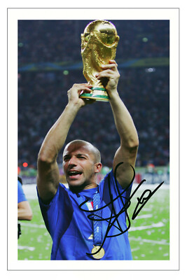 ALESSANDRO DEL PIERO ITALY WORLD CUP SOCCER SIGNED AUTOGRAPH PHOTO