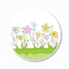 Pretty Summer Flowers Scrapbook Stickers Daisies Spring Floral Envelope Seals
