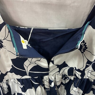 Boden Violet Square Neck Midi Dress Navy Blue White Floral Size 20R NWT |  eBay