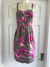 V. DEFECT Womens Size 12 Silk Floral BNWT Dress LADIES SUMMER SMART WORK EVENING