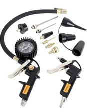 10 Pieces Heavy Duty Air Compressor Accessory Kit, 100PSI Tire Inflator with Gau