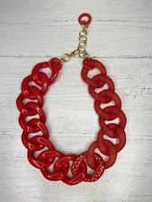 Alisha D fashion acrylic link chain chunky statement necklace