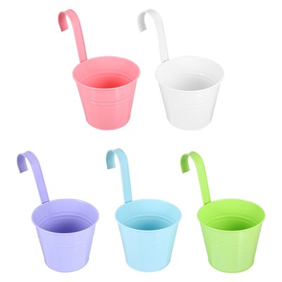 Vase Zaun Hängen Metall Eimer Inhaber Metall Eimer Pflanzer