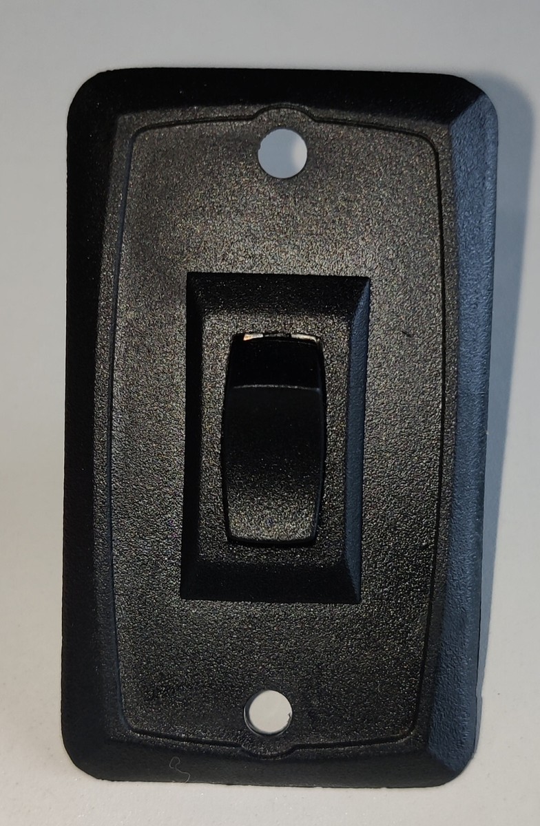 Sigma LR-20985 Momentary On/Off Rocker Switch w/ Faceplate - Black