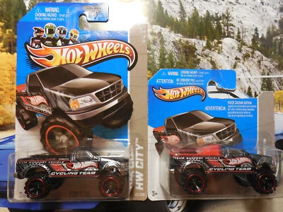 2013 Hot Wheels HW City Ford F-150 4x4 BLACK CITY WORKS LOT 2 SHORT Free Ship - Image 1 of 4