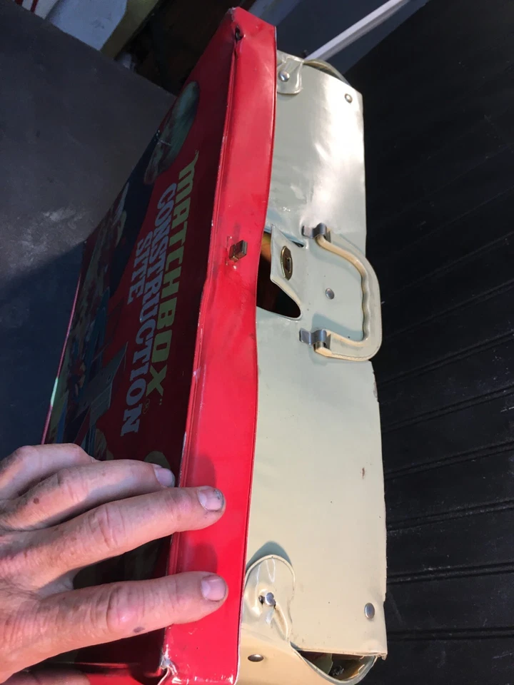 Vintage Matchbox Construction Site Playset Vinyl 1973 Carry Case Free Shipping - Image 3 of 4