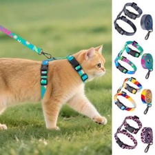 Small Large Cat Dog Pet Puppy Harness And Leash Adjustable Strap Escape Proof