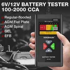 KINGBOLEN 6V/12V BM580 Auto Car Battery Tester Charging Cranking Test Analyzer