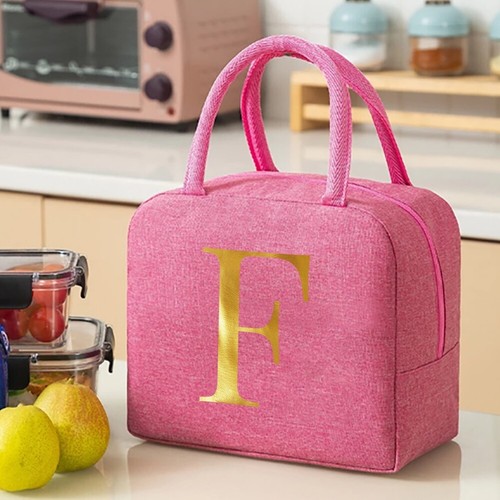 Pink Insulated Lunch Bag Cool Bag Kid Lady Adult Women Food Storage Lunch Box UK - Picture 14 of 35