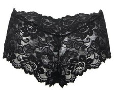 Sexy Black Red Lace French Knickers Lingerie Plus Size 8 10 12 14 16 18 20 22 24