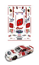 8 Dale Jr All Star Game 2001 1/64 scale decal Auto World AFX Tyco Lifelike