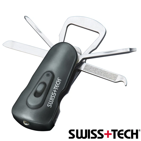 SWISS+TECH Swivel Tool ST60322 8-in-1 Pocket Knife Multi Tool Kit In Gift Tin - Image 2 of 4