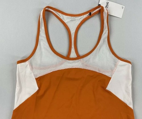 DUC Sports Womens Refreshing Tank Top Orange/White Size Small - Picture 3 of 6