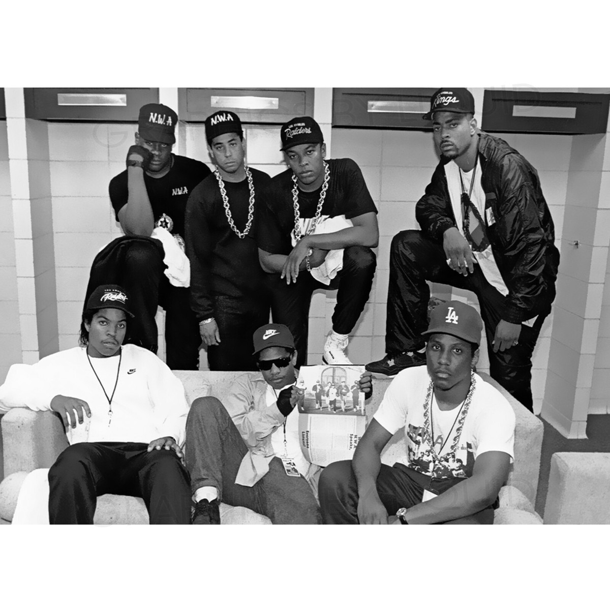 NWA Ice Cube Dr Dre Eazy E Classic Hip-Hop Rap Group Poster #2