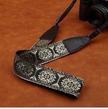 Camera Neck Shoulder Strap Cross Body Adjustable Lanyard Retro Embroidery Belt