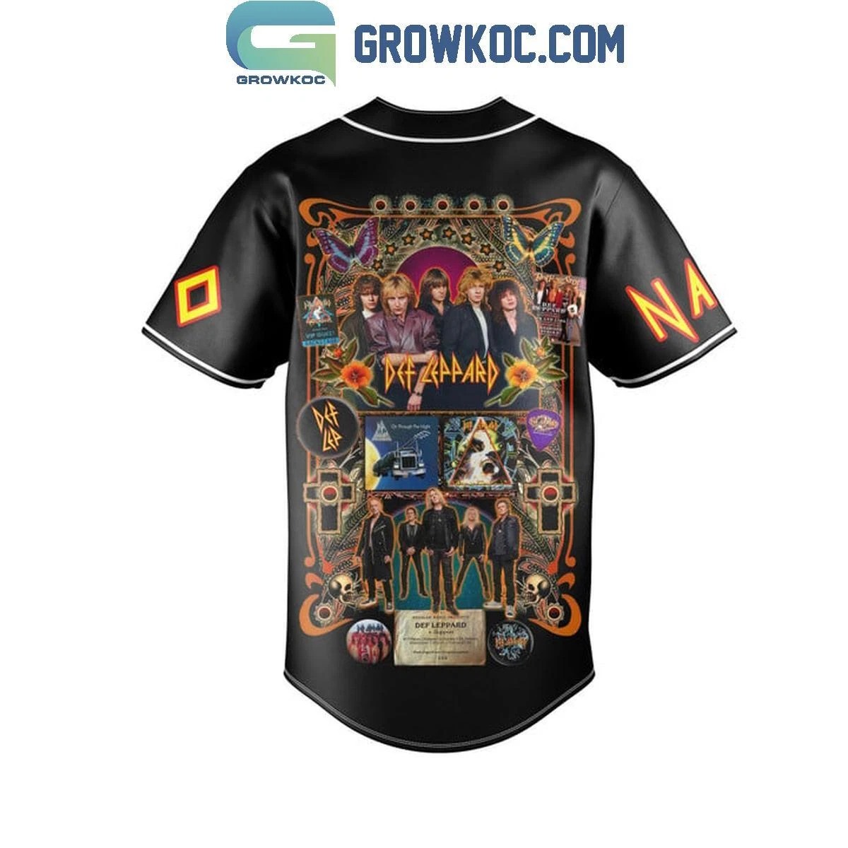Def Leppard Summer Tour 2024 Personalized Baseball Shirt