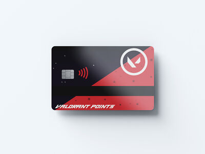 Valorant Points Design Kreditkarte Aufkleber kleiner Chip Skin Debit Cover Verpackung