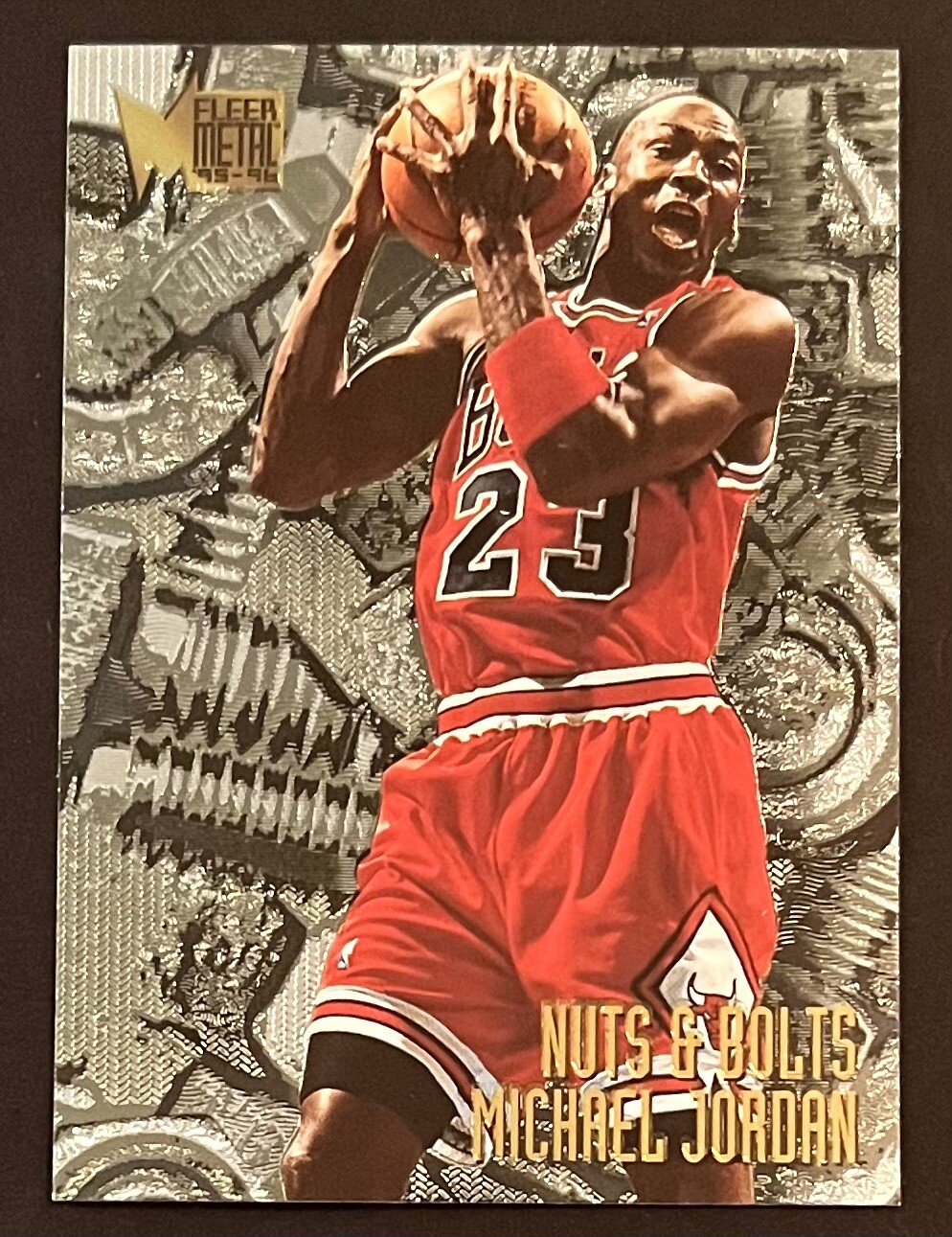 199596 FLEER METAL MICHAEL JORDAN NUTS & AND BOLTS 212 CHICAGO BULLS