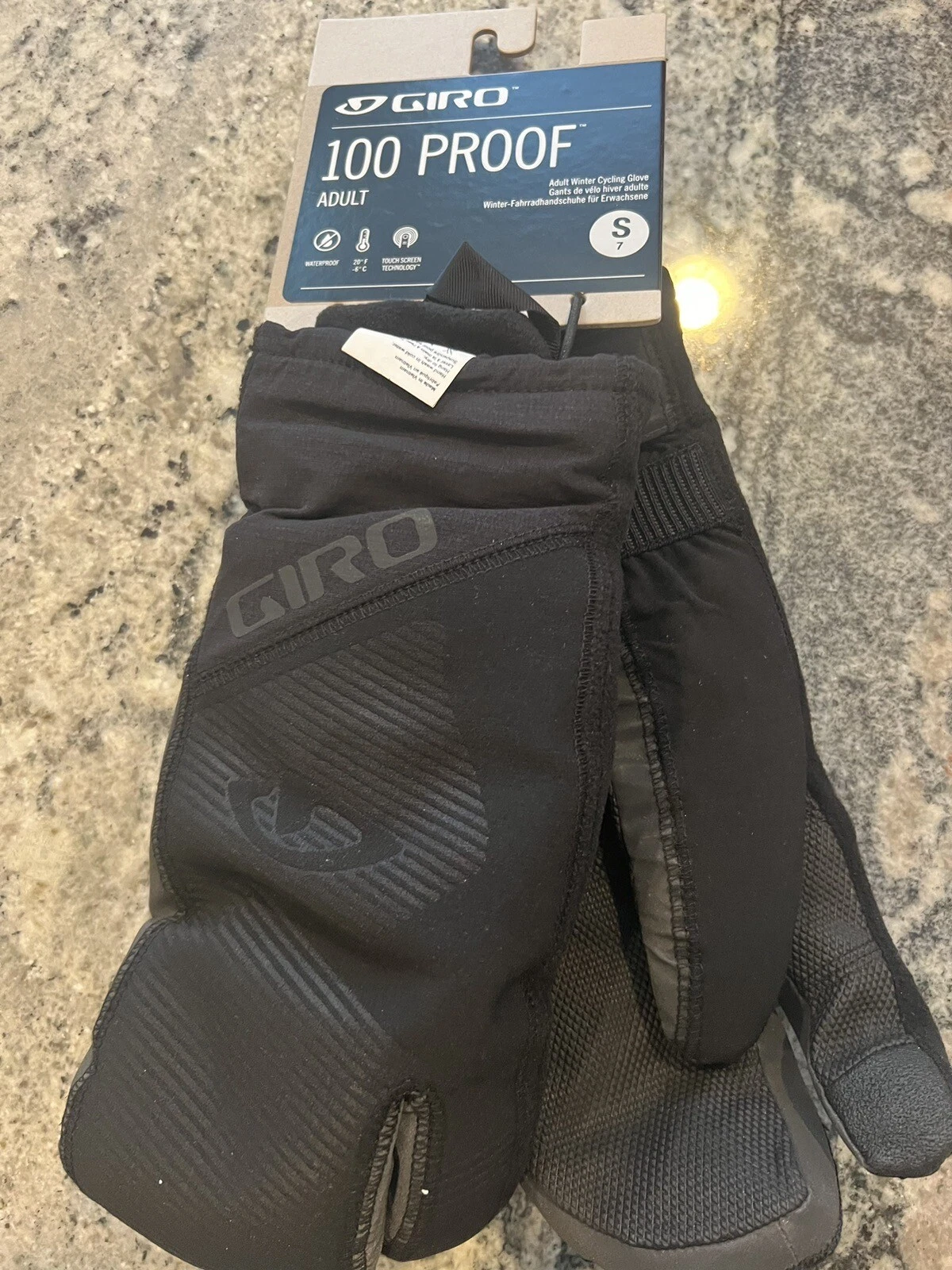 Giro 100 Proof Glove Black Small New