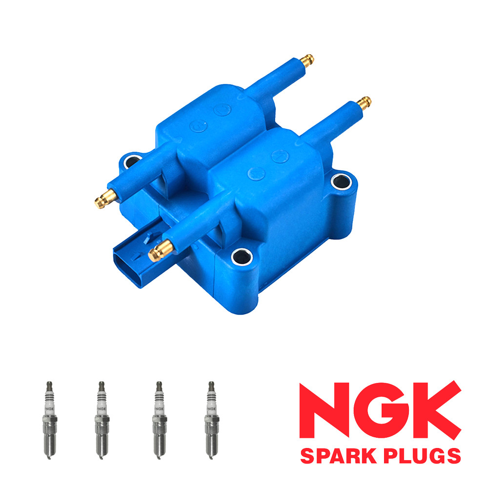Performance Ignition Coil  4 NGK Spark Plug for 2003-2009 Chrysler PT Cruiser