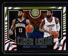 Paul George 02/25 Gold Career Lineage Illusions 2020-21 Card #7 Clippers Pacers
