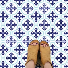 Yarrow Tile Stencil - Durable & Reusable Mylar Stencils