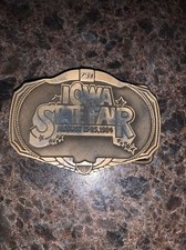 Vtg 1984 Iowa State Fair Belt Buckle 259