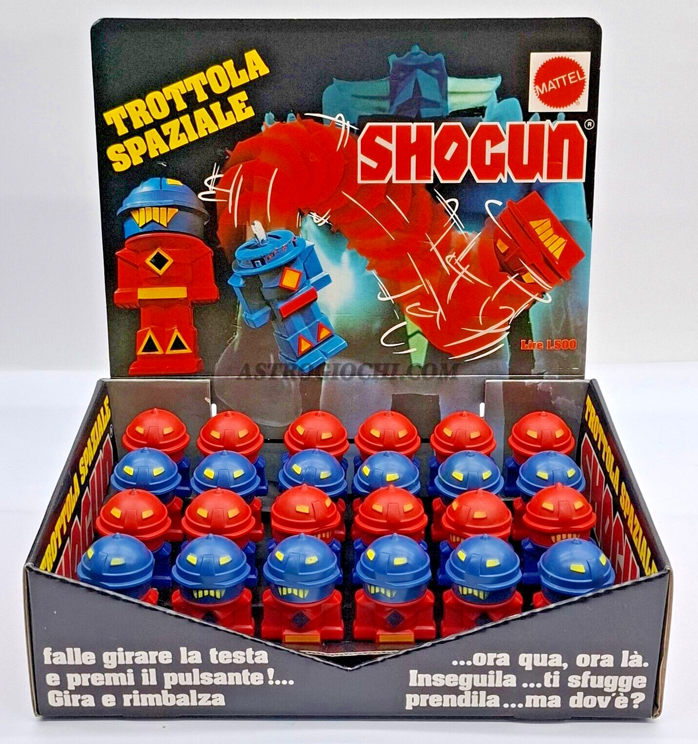 MATTEL SHOGUN GOLDRAKE DISPLAY 24 ROCKET ROBOT SPACE SPINNIG TOP VINTAGE 1978 !!