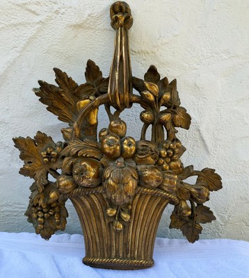 Vintage Italian Gold Floral Wall Decor Art Resin Italy Old World 17 X21 1 2 Ebay