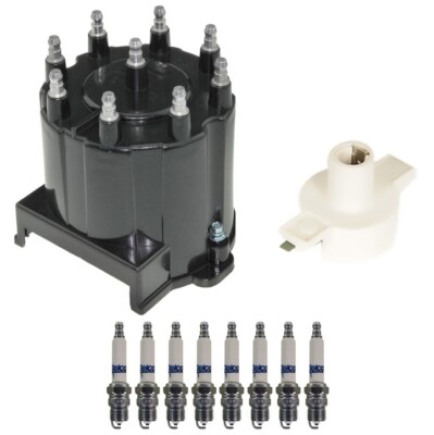 Distributor Rotor Cap & Rapidfire Spark Plugs Kit ACDelco for R20 P30 R3500 V8
