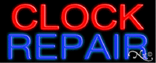 BRANDNEU "UHR REPARATUR" 32x13 ECHTE LEUCHTREKLAME mit SONDEROPTIONEN 10528 - Bild 1 von 3