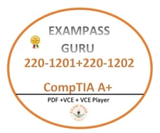 220-1201 & 220-1202 A+ Exam ! 218 & 167 QA! DECEMBER UPDATES