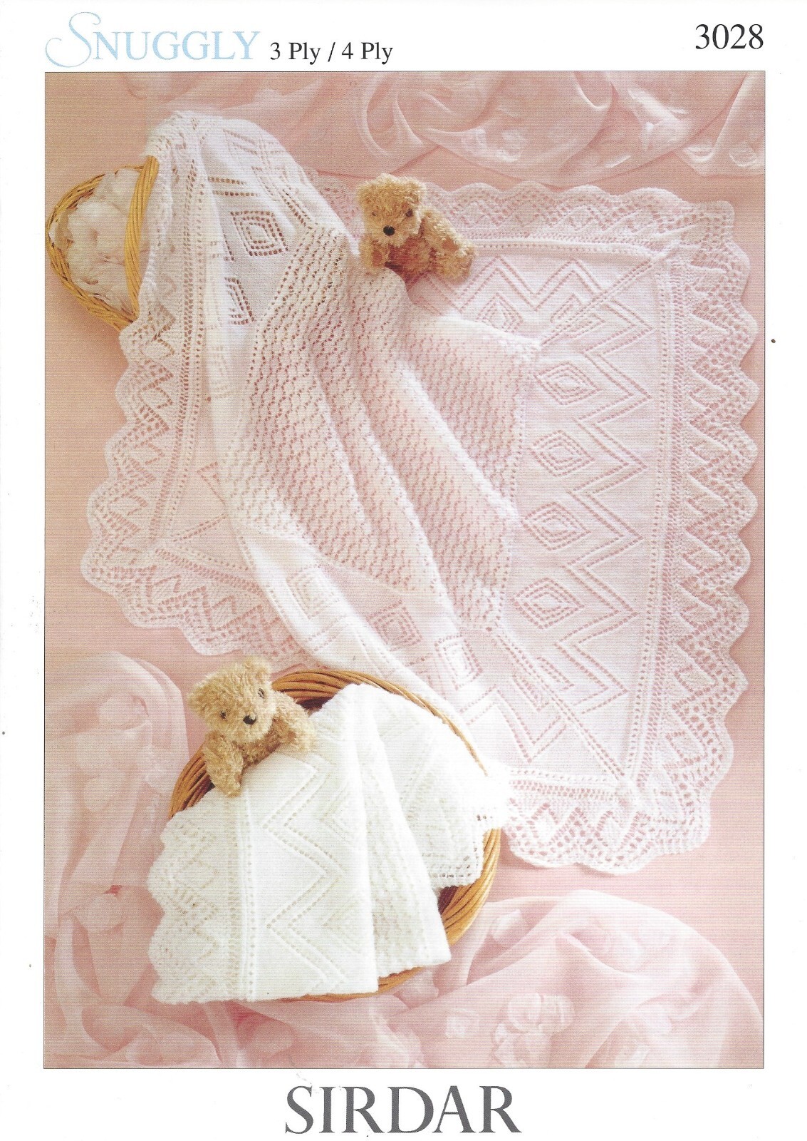 Sirdar Snuggly 3ply / 4ply Knitting Pattern - 3028 Shawls