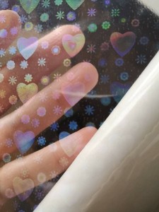 transparent holographic sticker paper