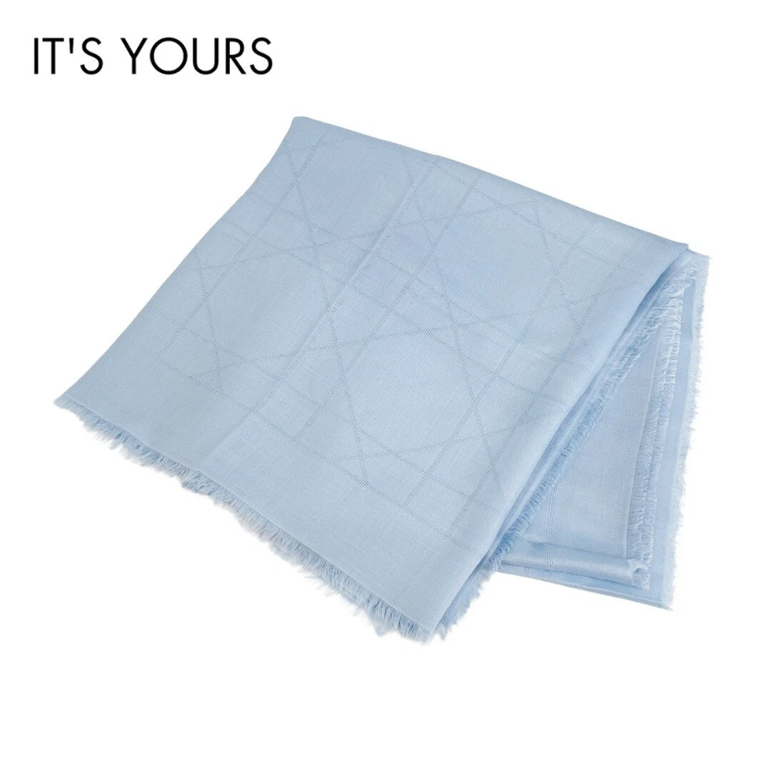Foulard Dior 140 cm grande taille motif canage châle jacquard cachemire soie occasion APR