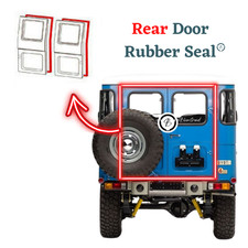 Coppia Toyota Land Cruiser FJ40 BJ40 1975-1984 Guarnizione Porta Posteriore...