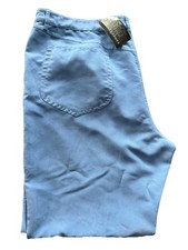 Jhane Barnes Mens Pants Size 40 Blue Poly Stretch Dress Casual NEW $175 Retail
