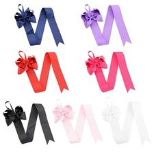 12PCS Ribbon Hair Bow Holder Organizer Hair Accessories Storage Organizer