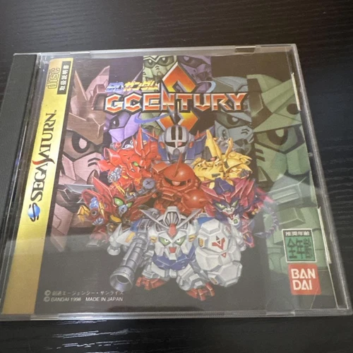 Bandai SD Gundam GCE-TURY Sega Saturn Game Good Disc Condition