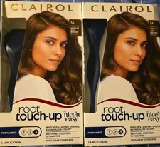2 Clairol Root Touch-up permanent color 5A Medium Ash Brown NICE'N EASY SEALED