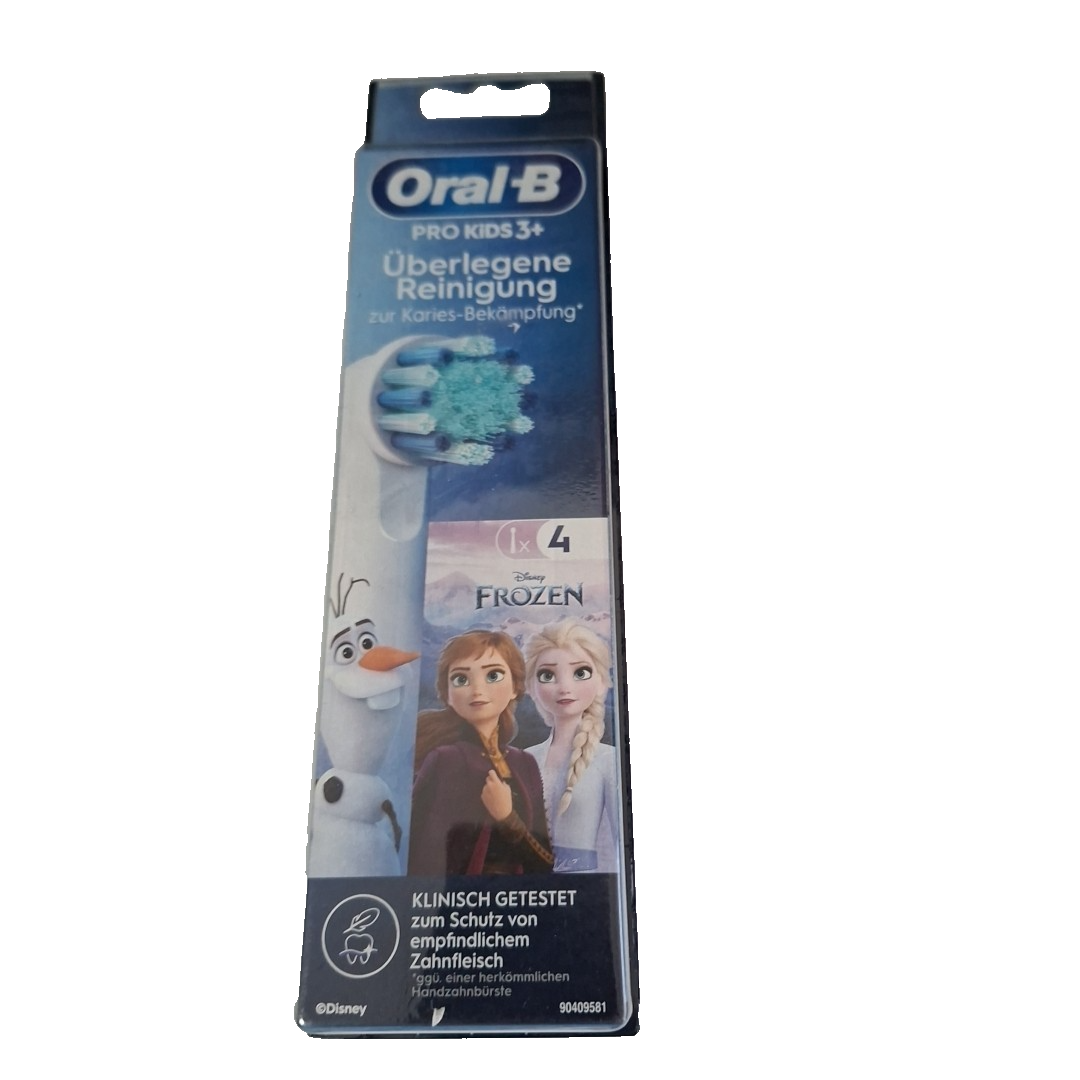 Braun Oral-B Aufsteckbürsten Disney Frozen 4 Ersatzbürsten Neu & OVP