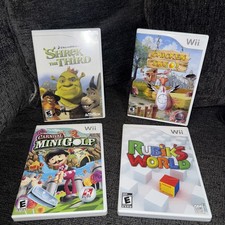 Nintendo Wii Games Rubik’s World, carnival Golf, Chicken Shoot, Shrek 3rd