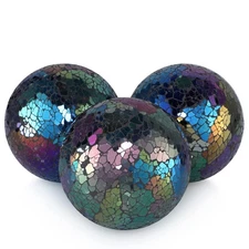 4" Decorative Orbs, Mosaic Sphere Balls, Centerpiece Balls for Bowls, Vases, ...