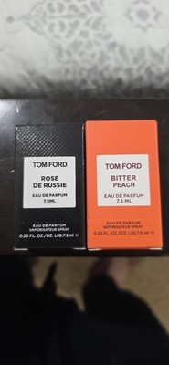 Tom Ford Bitter Peach and Rose de Russie Eau de Parfum 7.5ml Travel Size New