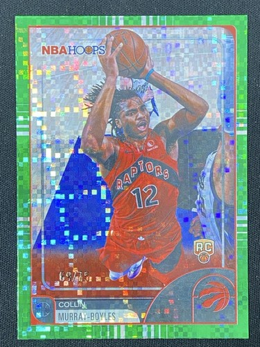 Collin Murray-Boyles 2025-26 Topps NBA Hoops Pixel Burst Green Base RC /75 #144