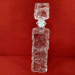 Vintage Decanter Glassware Crystal Carafe Glass Bottle (11) #592