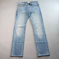Madewell Mens Slim Jeans 28x30 Light Wash Stretch Casual Basic Wardrobe Staple