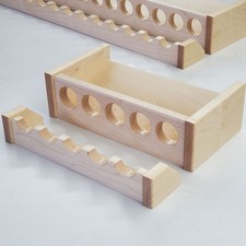 Custom Fishing Rod Rack, Solid Maple Wood  5 Rods, 12 Inches